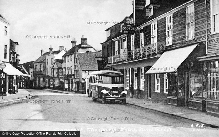 Photo of Cranbrook, The George Hotel, Stone Street c.1955
