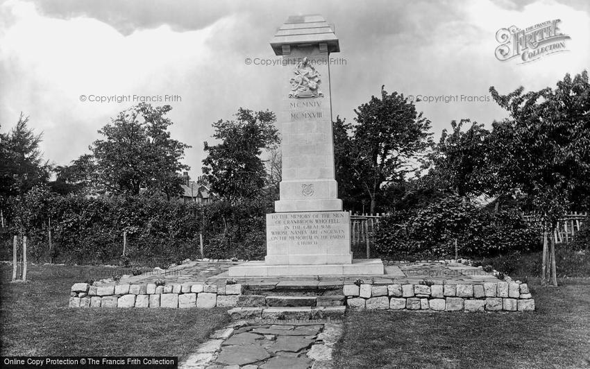 Cranbrook, the War Memorial 1925