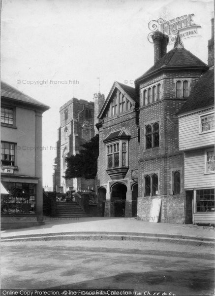 Photo of Cranbrook, Town Hall And St Dunstan's Church 1901