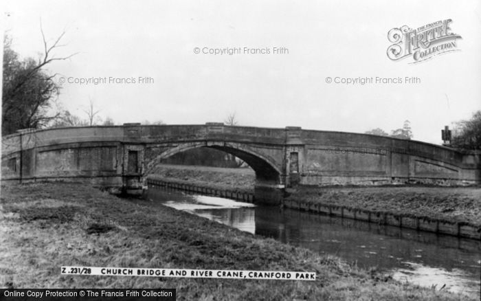 Photo of Cranford, Cranford Park, Church Bridge And River Crane c.1965