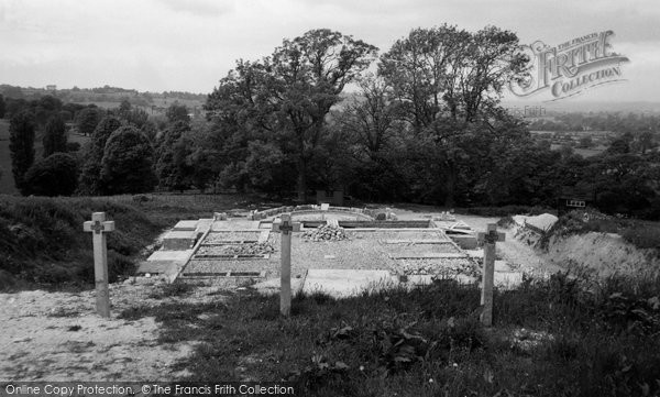 Photo of Cranham, Prinknash Abbey, Foundations Of The New Abbey c.1960