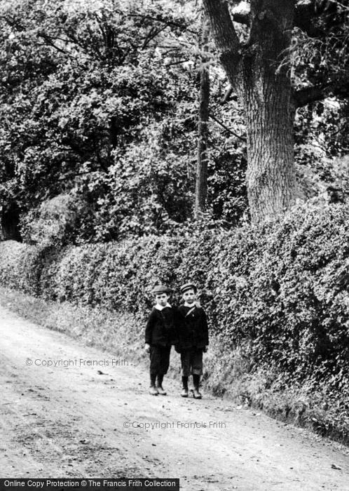 Photo of Cranleigh, Boys In Knowle Lane 1906
