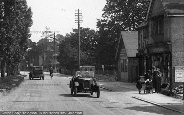 Photo of Cranleigh, Car In The High Street 1927