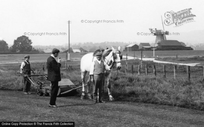 Photo of Cranleigh, Mowing On The Common 1904