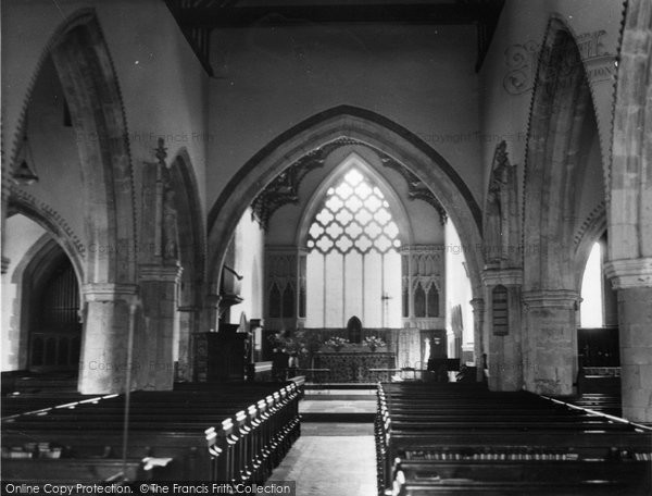 Photo of Cranleigh, St Nicolas' Parish Church Interior c.1955
