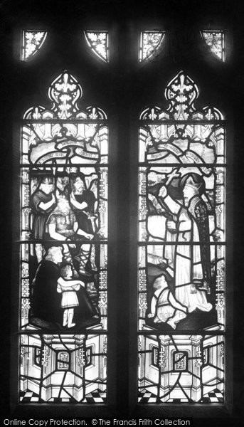Photo of Crantock, A Stained Glass Church Window 1912