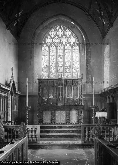 Photo of Crantock, Church, The Altar c.1900