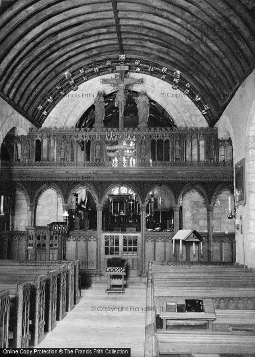 Photo of Crantock, Church, The Screen c.1900