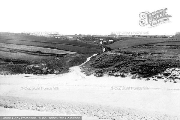Photo of Crantock, From East Pentire 1887