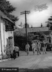 People By The Old Albion c.1960, Crantock