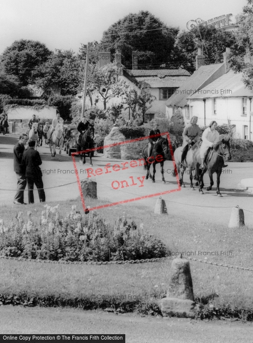 Photo of Crantock, Riding Through The Village c.1960