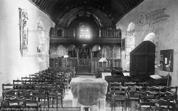 Photo of Crantock, St Carantoc's Church, Interior 1904