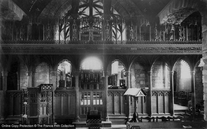 Photo of Crantock, St Carantoc's Church, The Church Screen 1904