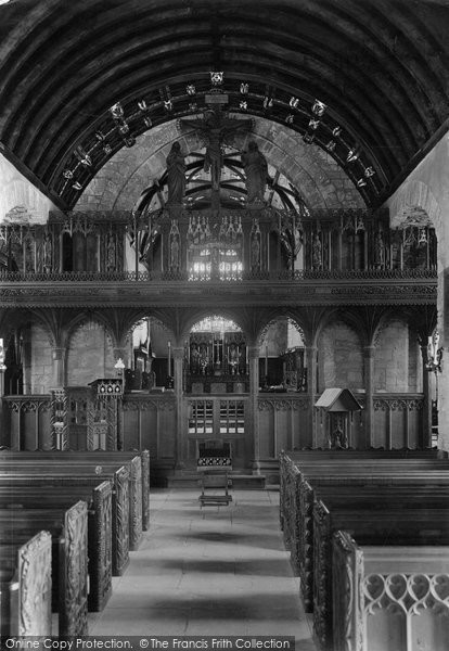 Photo of Crantock, St Carantoc's Church, The Church Screen 1912