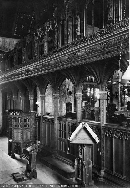Photo of Crantock, St Carantoc's Church, The Church Screen 1912