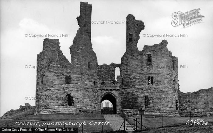 Photo of Craster, Dunstanburgh Castle c.1950