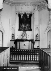 St Mary's Church Interior c.1960, Crathorne