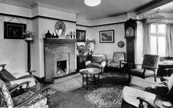 Stokesay Castle Hotel Lounge c.1955, Craven Arms