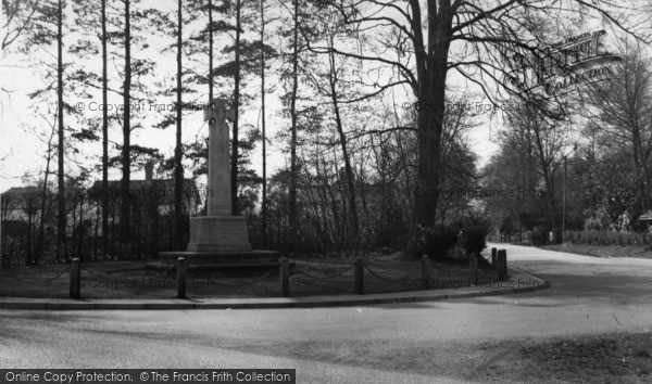 Photo of Crawley Down, The Memorial c.1960