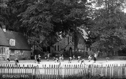 The School And Church c.1955, Crawley Down