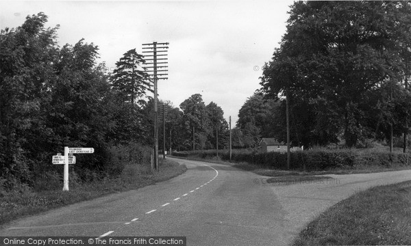 Photo of Crawley Down, View From The Bridge c.1955
