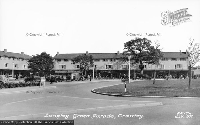 Photo of Crawley, Langley Green Parade c.1955