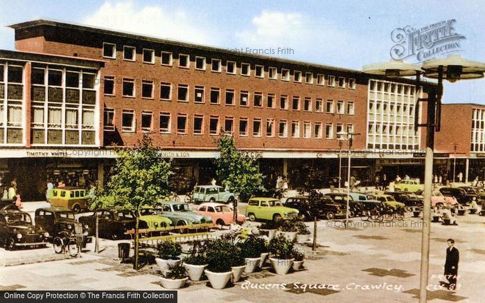 Photo of Crawley, Queens Square c.1960