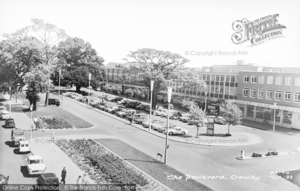 Photo of Crawley, The Boulevard c.1955
