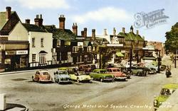 The George Hotel And High Street 1958, Crawley