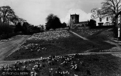 The Green And St Cuthbert's Church c.1960, Crayke