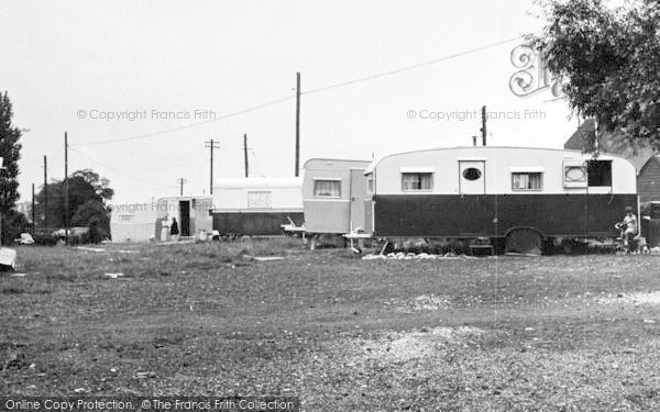 Photo of Crays Hill, Caravan Site c.1955
