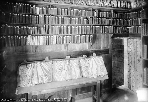 Photo of Crediton, Church Chained Library 1896