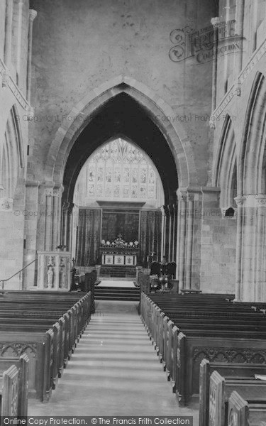 Photo of Crediton, Church Interior 1898
