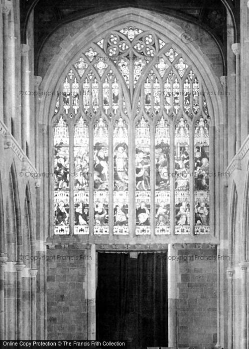 Photo of Crediton, Church, Nave West 1893