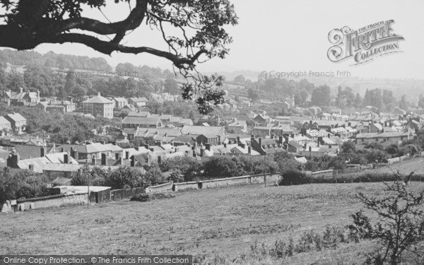 Photo of Crediton, General View From Stoney Park Lane c.1955