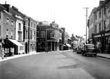 High Street And Ship Hotel c.1955, Crediton