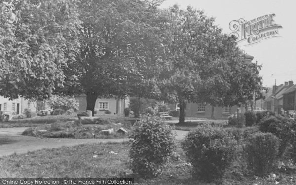 Photo of Crediton, Old Cross And Green c.1955