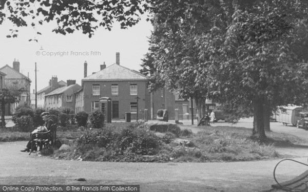 Photo of Crediton, The Green And Old Cross c.1955
