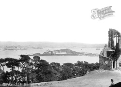 Drake's Island From Mount Edgcumbe 1890, Cremyll