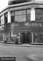 Burtons, Market Street c.1955, Crewe