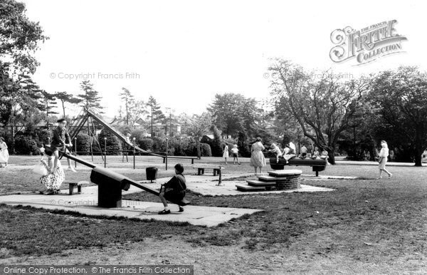 Photo of Crewe, Children's Amusements, Queen's Park c.1965