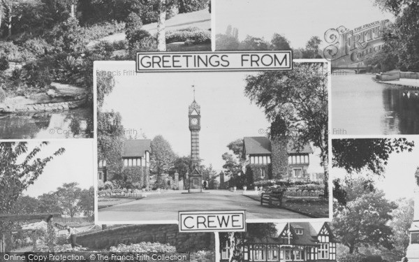 Photo of Crewe, Composite c.1950