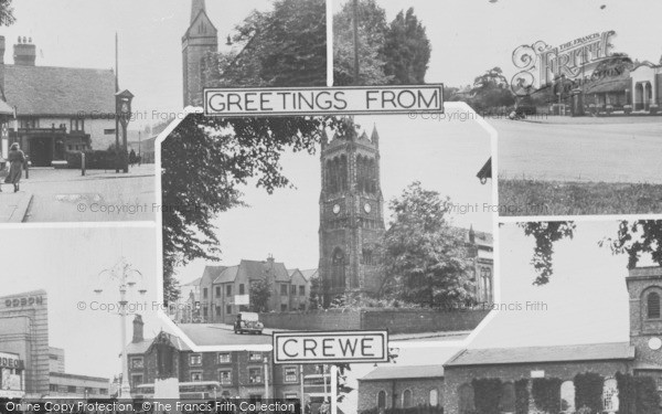 Photo of Crewe, Composite c.1950