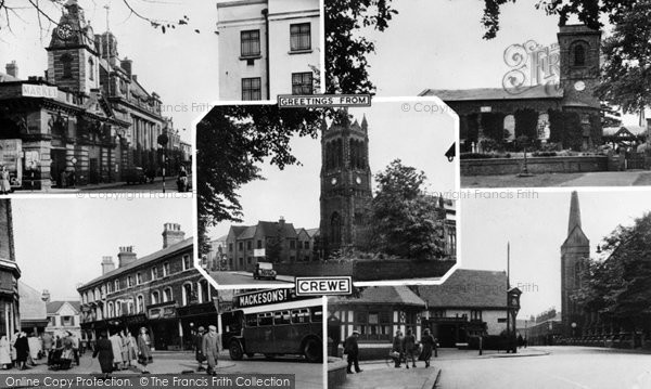 Photo of Crewe, Composite c.1950