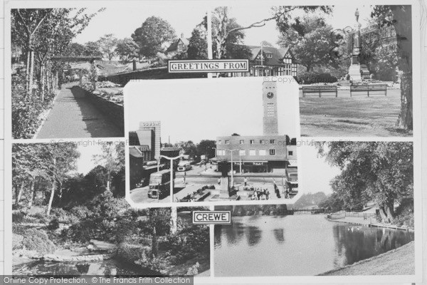 Photo of Crewe, Composite c.1955