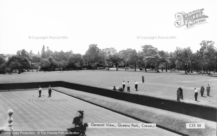 Photo of Crewe, Queen's Park, Bowling c.1965