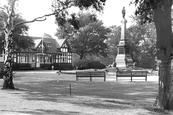 Queen's Park, The Pavilion And Memorial c.1950, Crewe