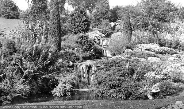 Photo of Crewe, Queen's Park, The Waterfall c.1950