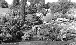 Queen's Park, The Waterfall c.1950, Crewe