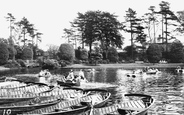 The Boating Lake, Queen's Park c.1960, Crewe